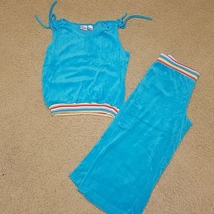 Rainbow velour sleepwear juniors medium